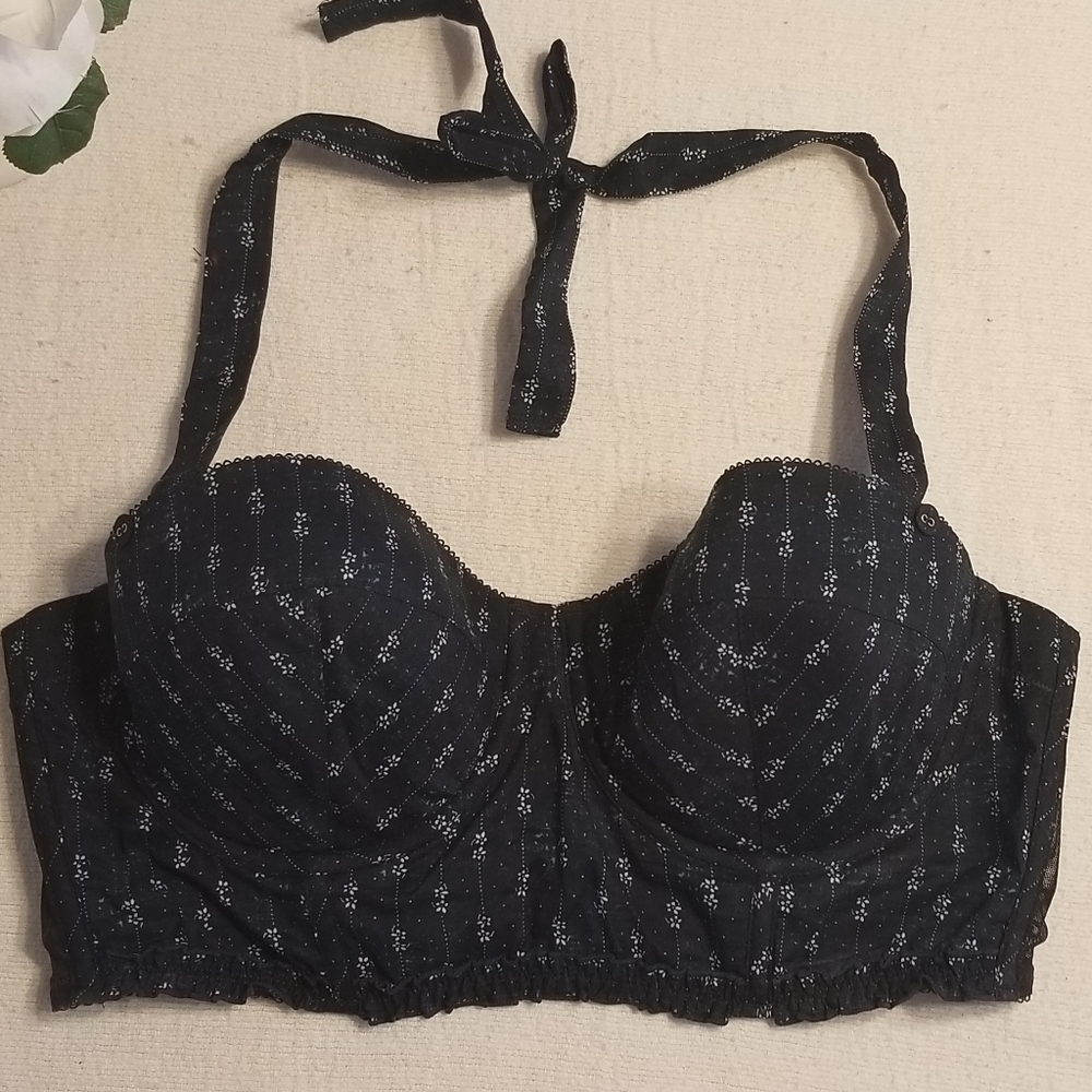 AERIE Bralette / Crop Top - Navy & White